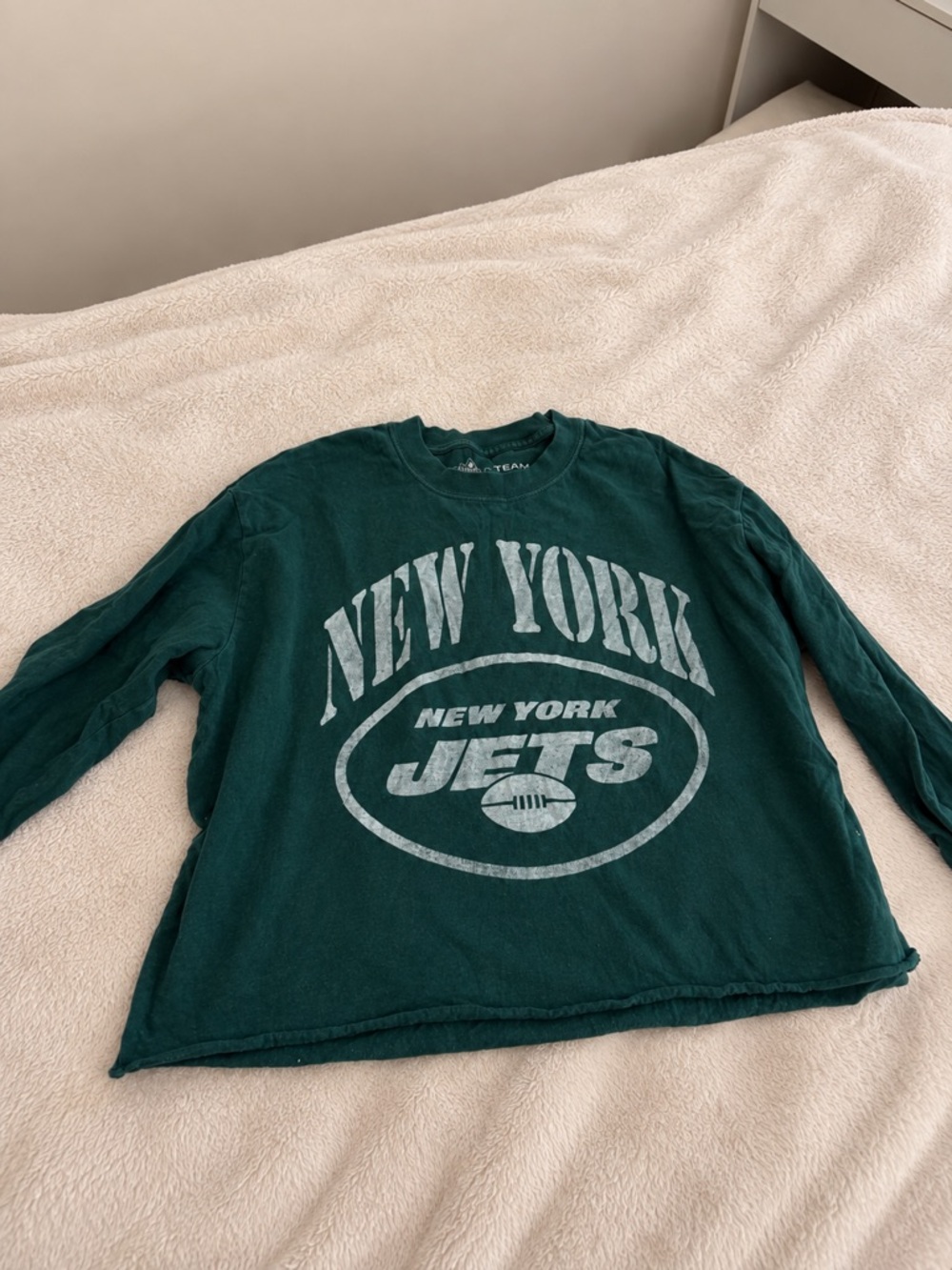 NWOT NFL x Abercrombie Women’s Dark Green New York Jets Long-Sleeve Sweatshirt